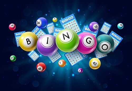 Bingo balls and cards