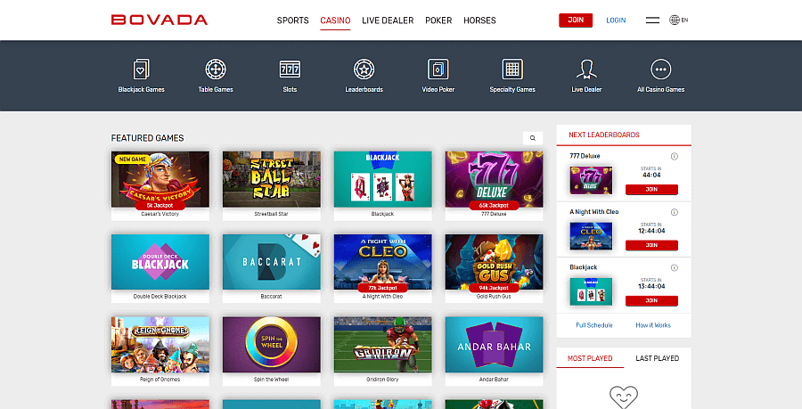 Bovada - Best Real Money Online Casino Site with Sports Betting Options