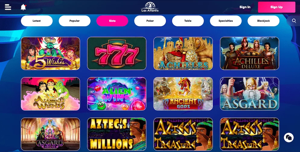 Casino games at Las Atlantis